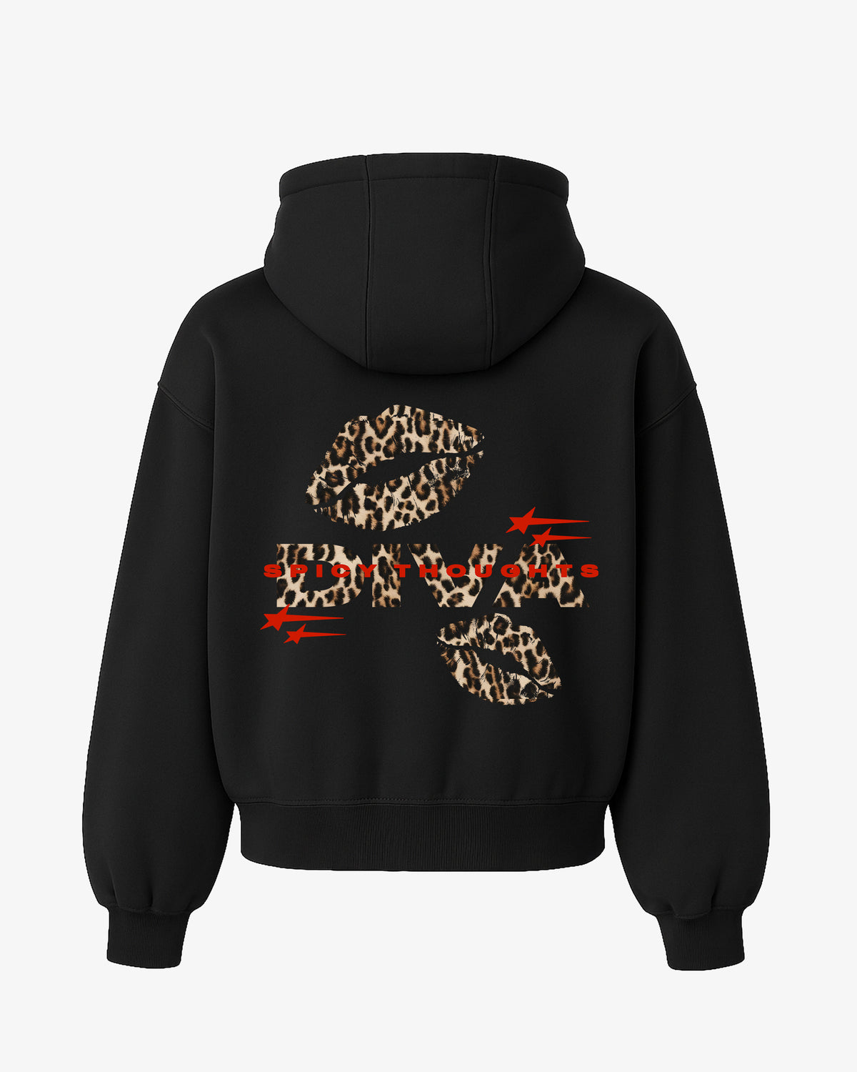Oversized Hoodie - Diva Leopard Kiss