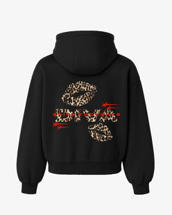 Oversized Hoodie - Diva Leopard Kiss