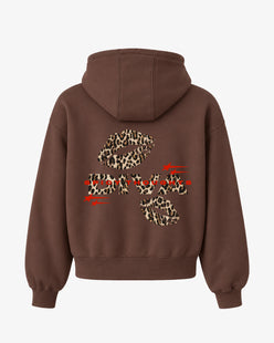 Oversized Hoodie - Diva Leopard Kiss