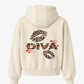 Oversized Hoodie - Diva Leopard Kiss