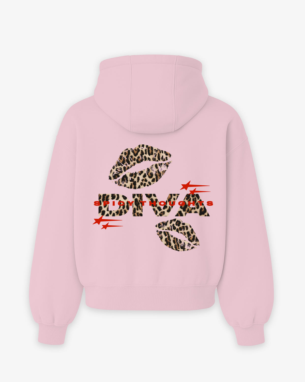 Oversized Hoodie - Diva Leopard Kiss