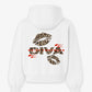 Oversized Hoodie - Diva Leopard Kiss