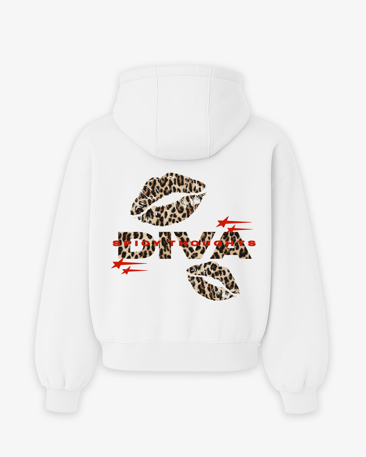 Oversized Hoodie - Diva Leopard Kiss