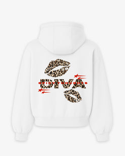 Oversized Hoodie - Diva Leopard Kiss