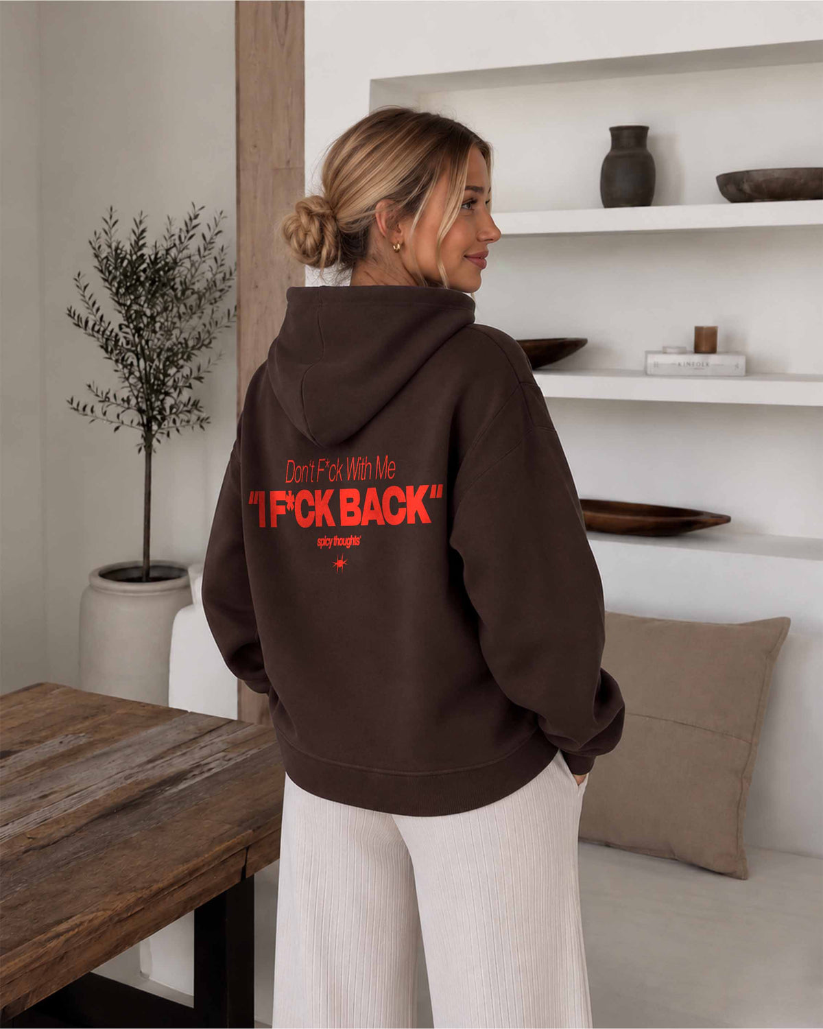 Oversized Hoodie - Don’t fuck with me. I fuck back