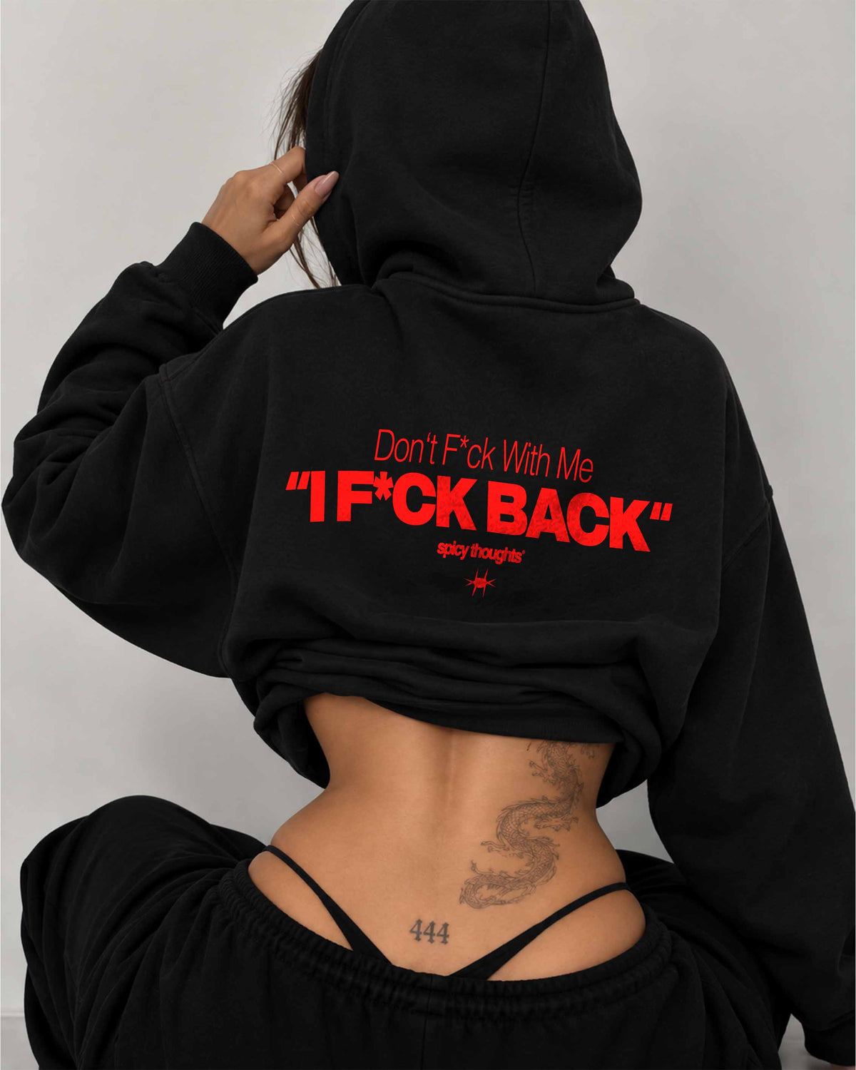 Oversized Hoodie - Don’t fuck with me. I fuck back