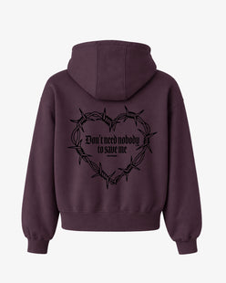 Oversized Hoodie - Don’t Need Nobody To Save Me