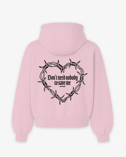Oversized Hoodie - Don’t Need Nobody To Save Me