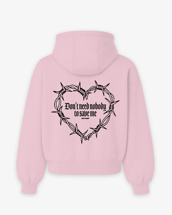 Oversized Hoodie - Don’t Need Nobody To Save Me
