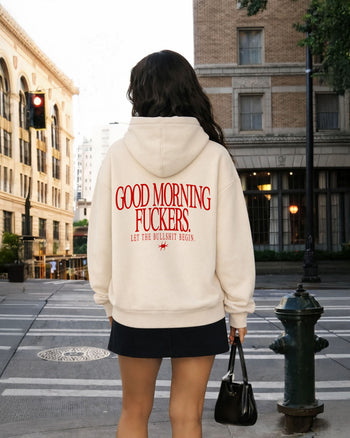 Oversized Hoodie - Good Morning Fuckers