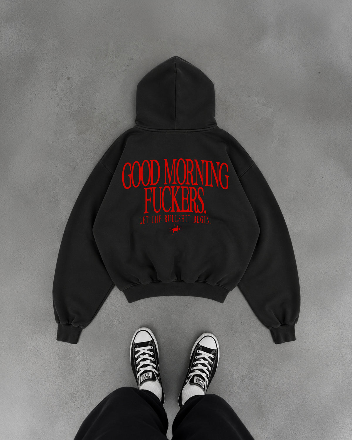 Oversized Hoodie - Good Morning Fuckers