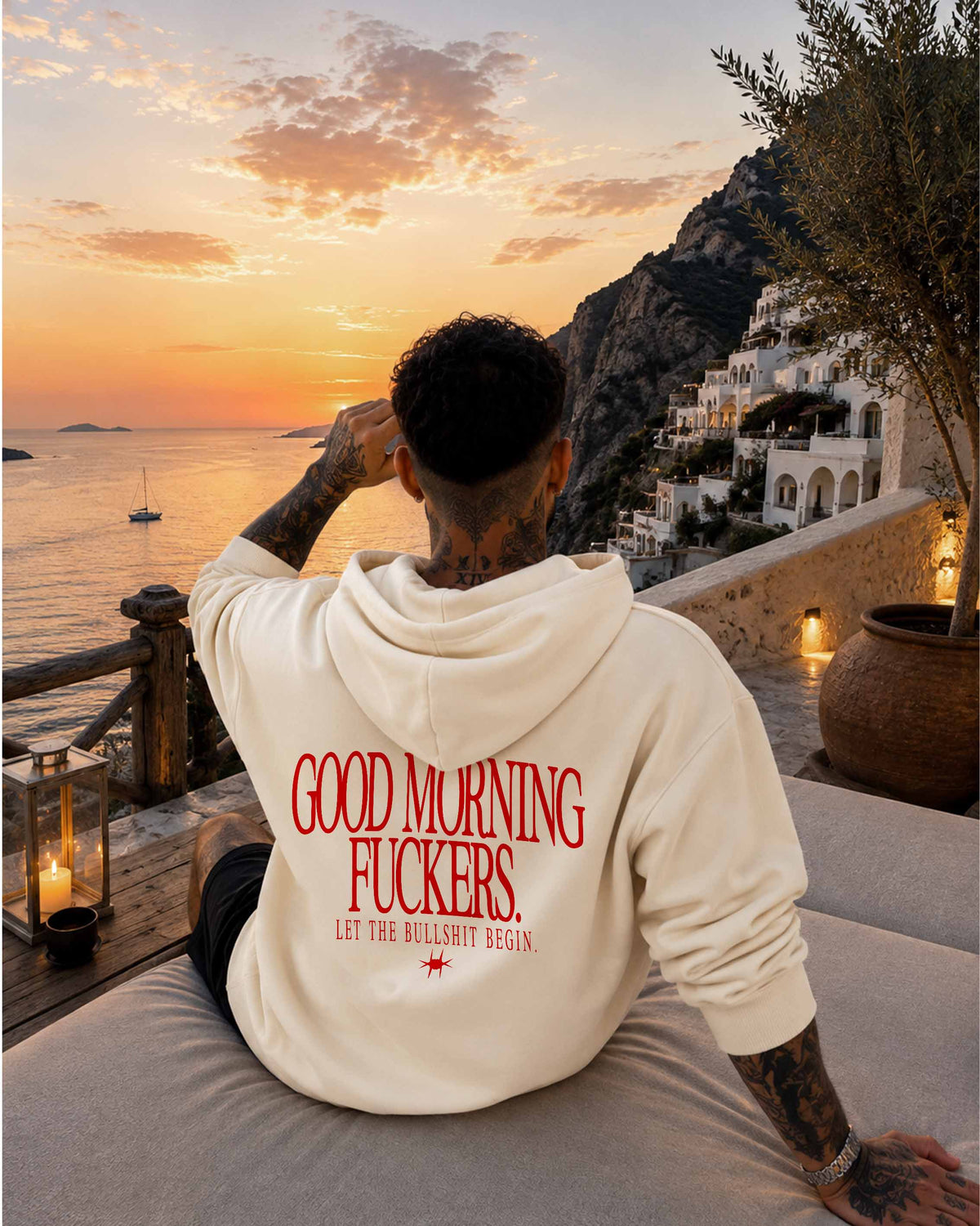 Oversized Hoodie - Good Morning Fuckers