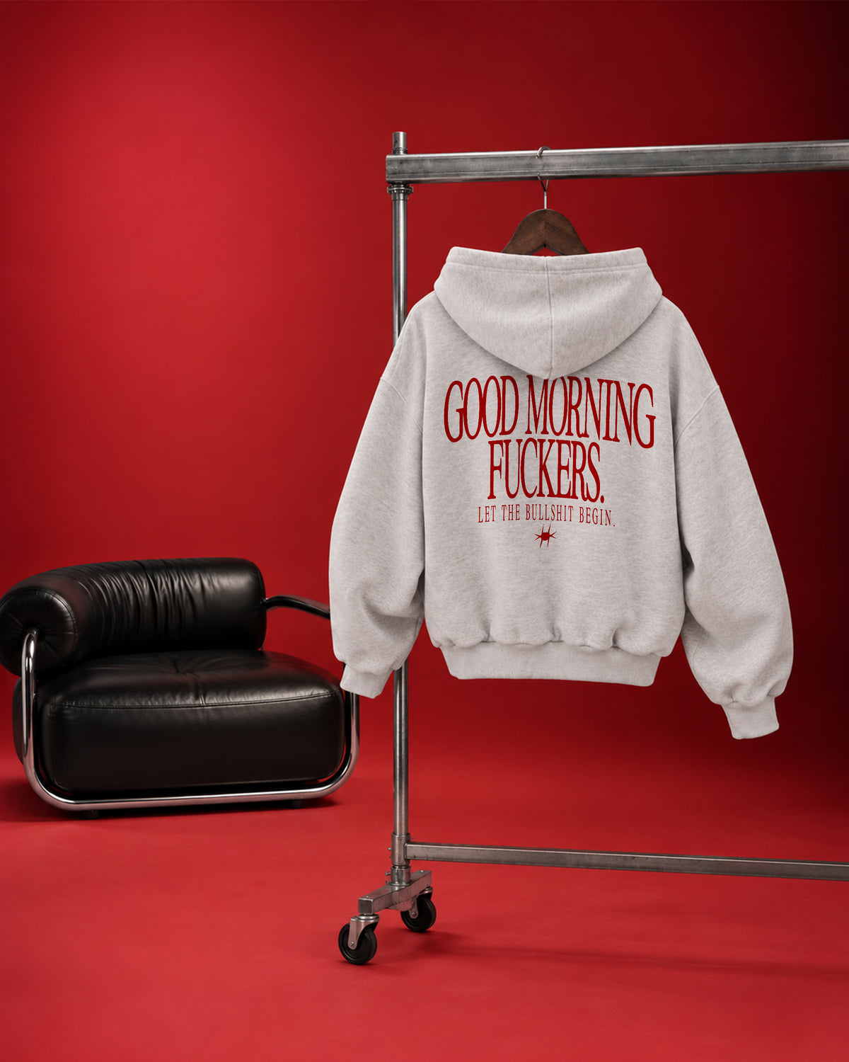 Oversized Hoodie - Good Morning Fuckers