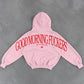 Oversized Hoodie - Good Morning Fuckers Back Arch