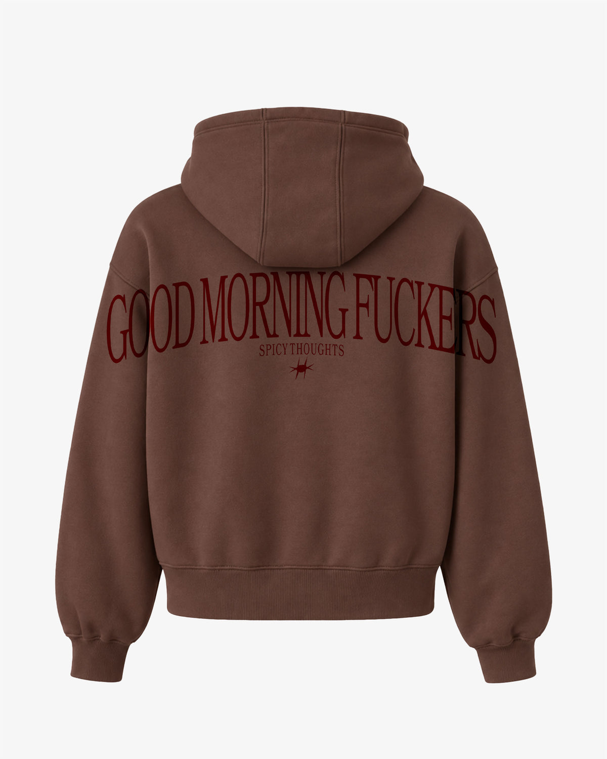 Oversized Hoodie - Good Morning Fuckers Back Arch