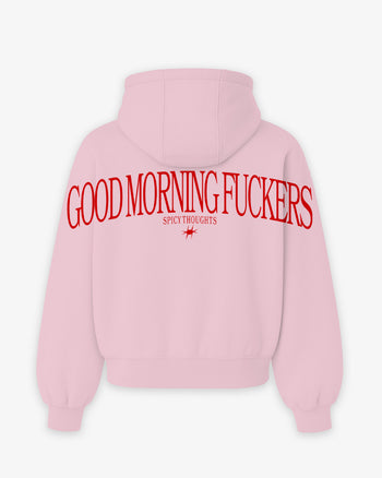 Oversized Hoodie - Good Morning Fuckers Back Arch