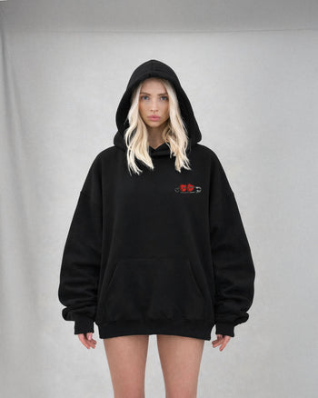 Oversized Hoodie - ”Heart Lock” Patch
