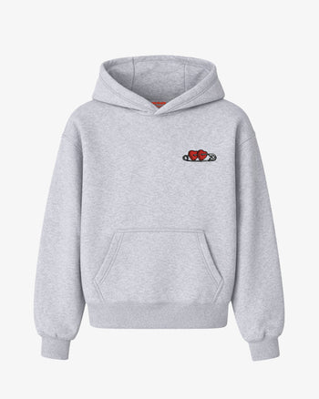 Oversized Hoodie - ”Heart Lock” Patch