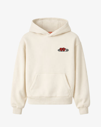Oversized Hoodie - ”Heart Lock” Patch