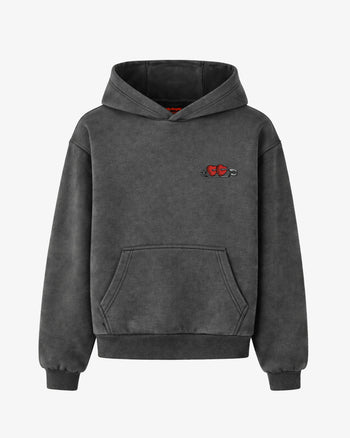 Oversized Hoodie - ”Heart Lock” Patch