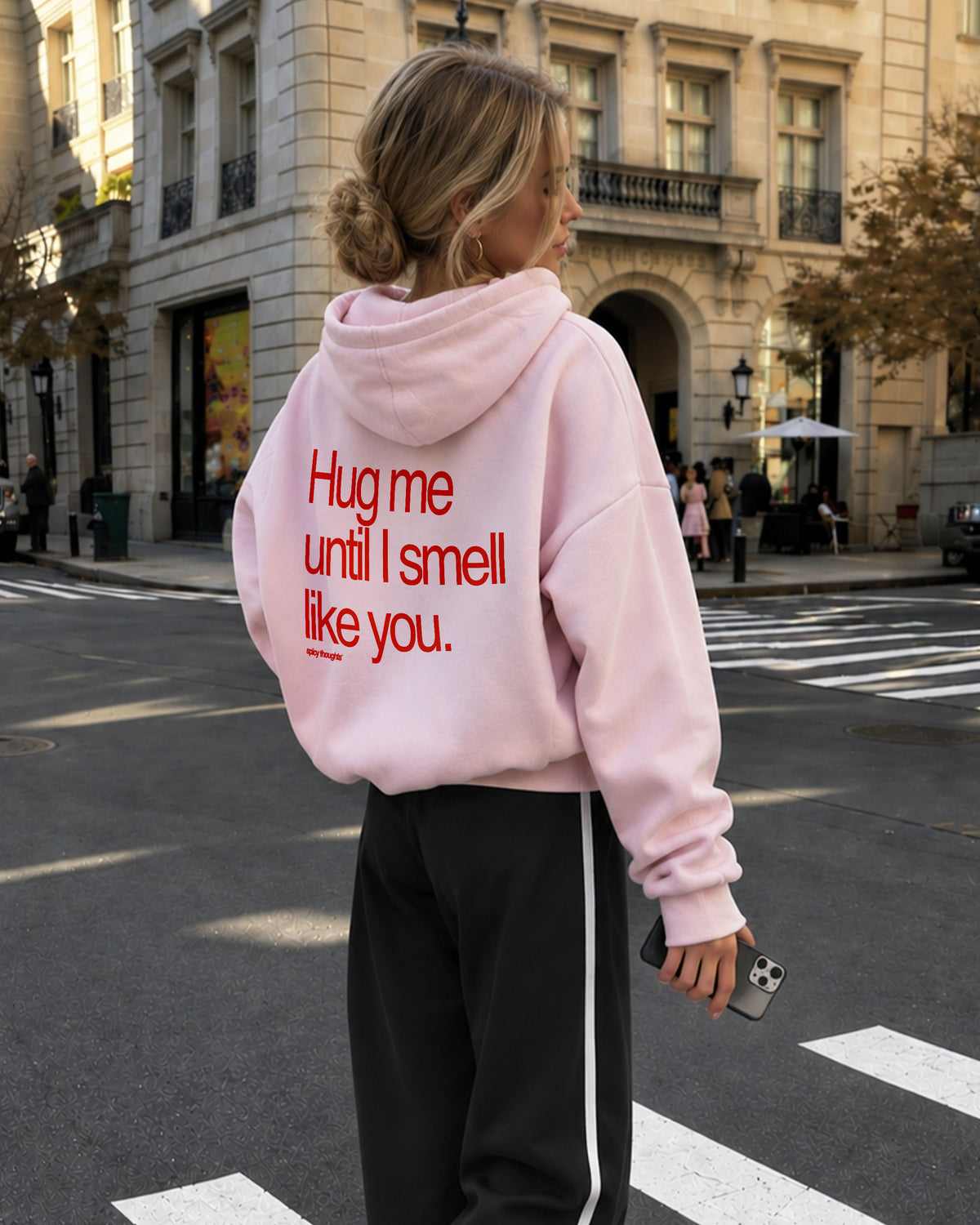 Oversized Hoodie - Hug Me Until I Smell Like You