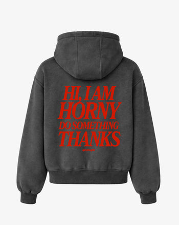 Oversized Hoodie - Hi, I Am Horny