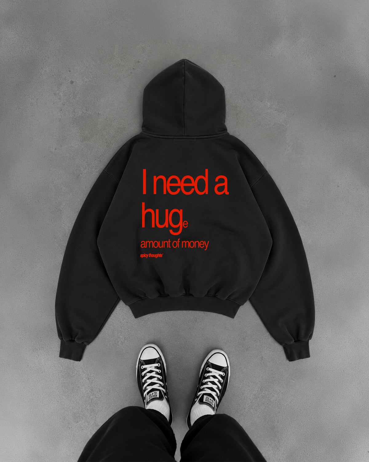 Oversized Hoodie - I need a hug. A huge amount of money