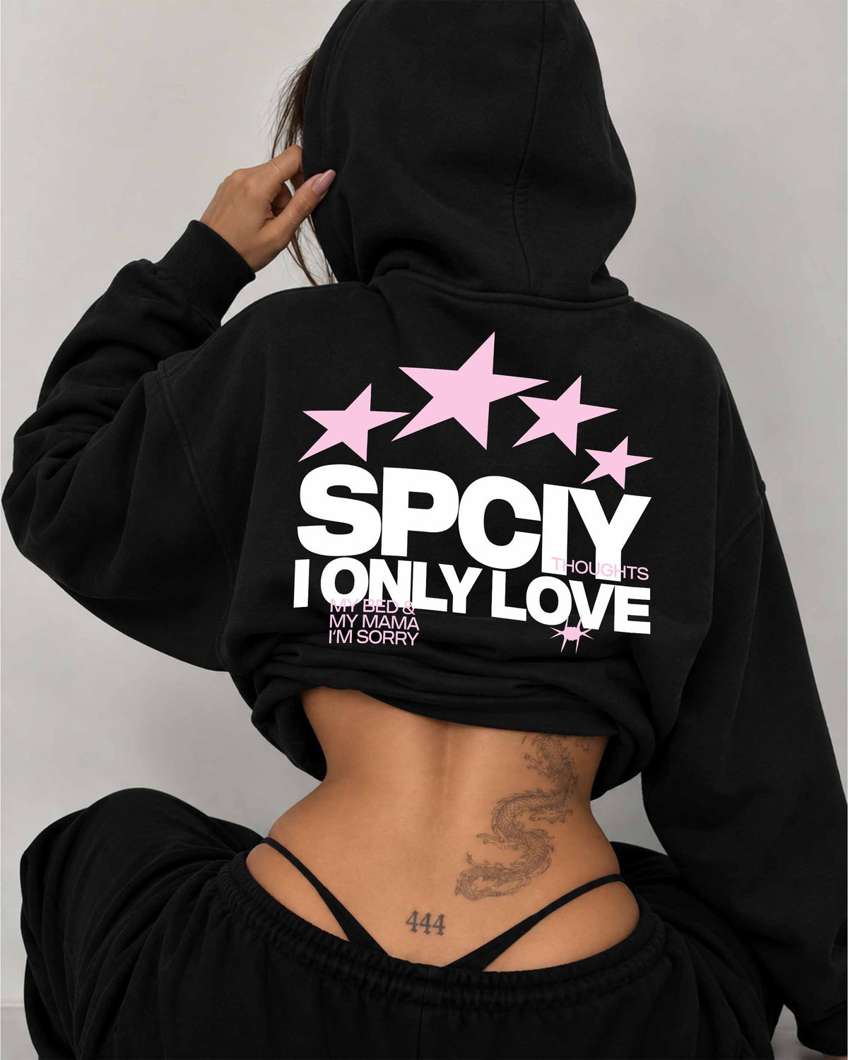 Oversized Hoodie - I Only Love My Bed & My Mama