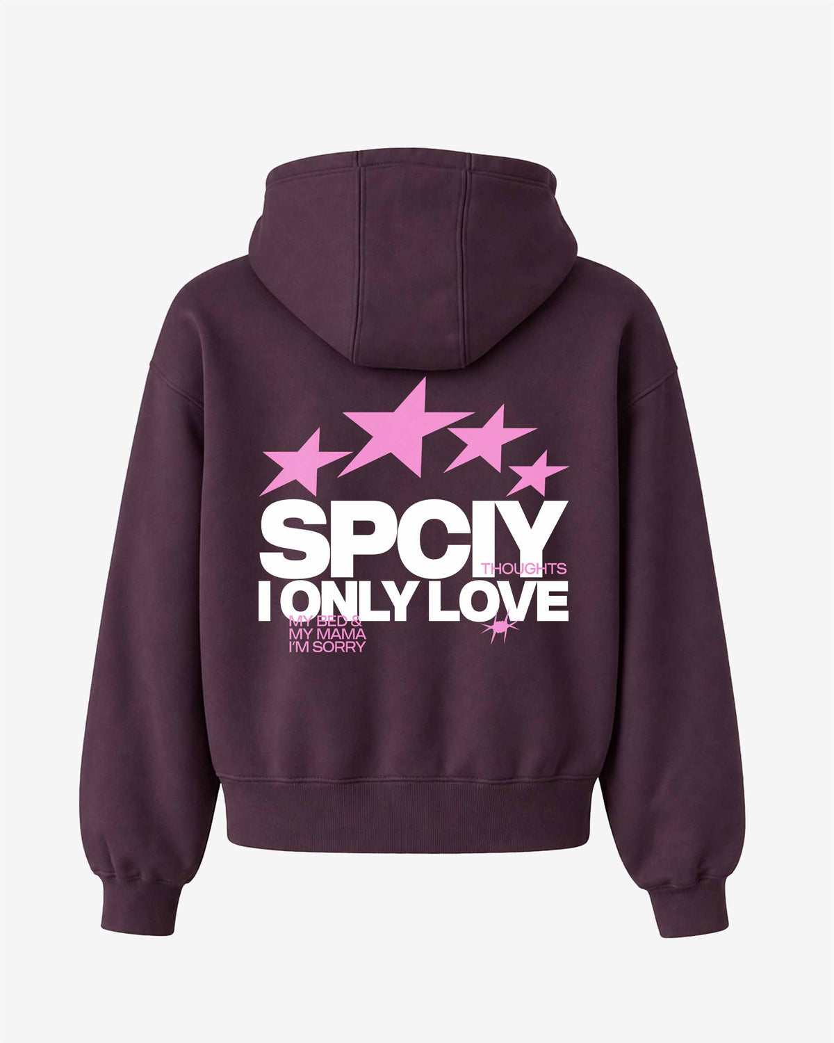 Oversized Hoodie - I Only Love My Bed & My Mama