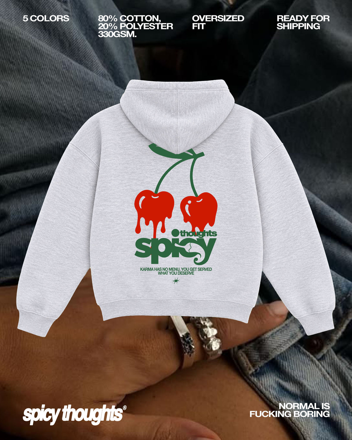 Oversized Hoodie - Karma has no menu
