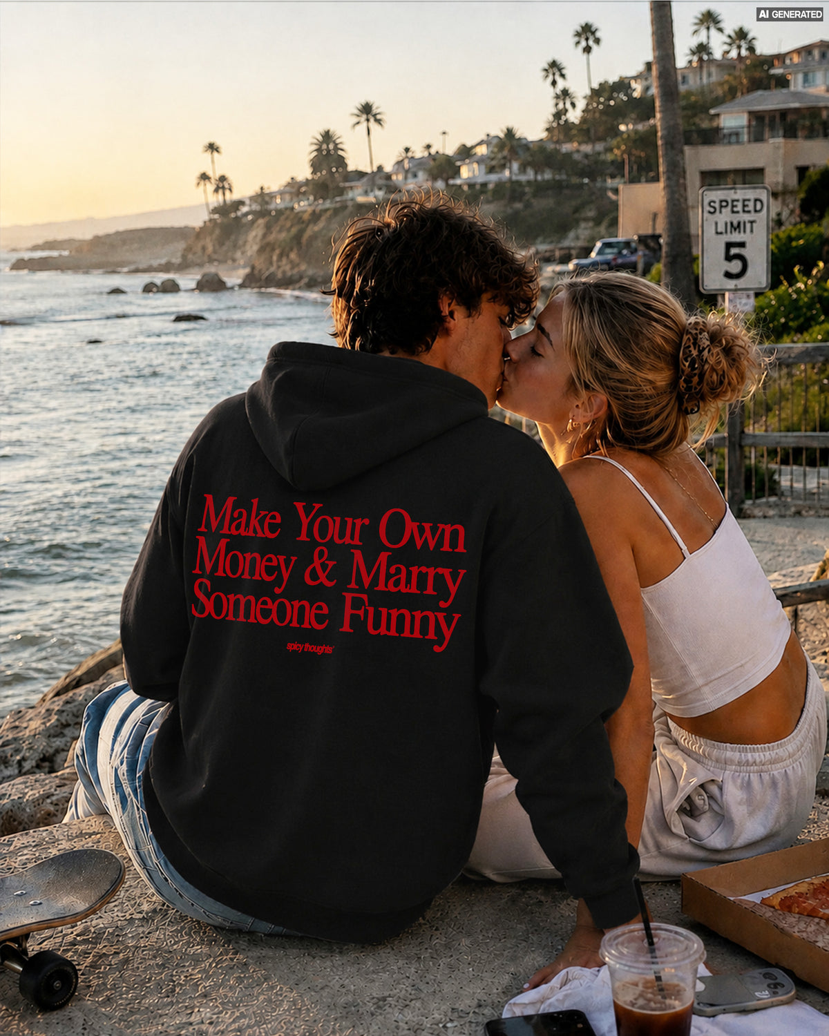 Oversized Hoodie - Make Your Own Money & Marry Someone Funny
