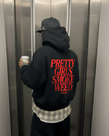 Oversized Hoodie - Pretty Girls Smoke Weed