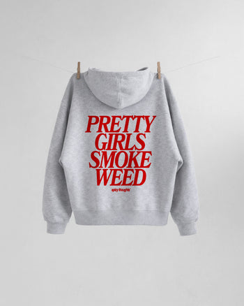 Oversized Hoodie - Pretty Girls Smoke Weed