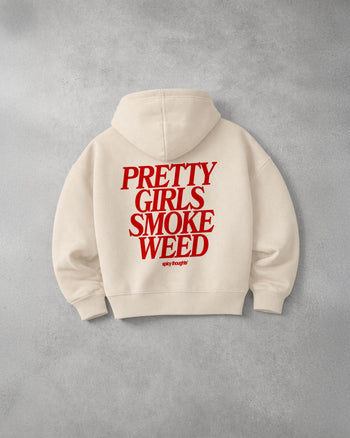 Oversized Hoodie - Pretty Girls Smoke Weed