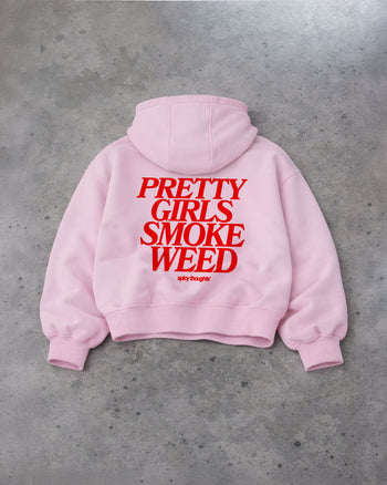Oversized Hoodie - Pretty Girls Smoke Weed