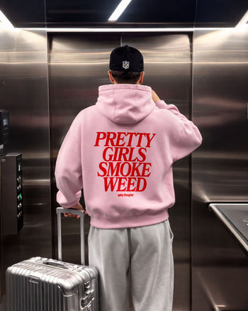 Oversized Hoodie - Pretty Girls Smoke Weed