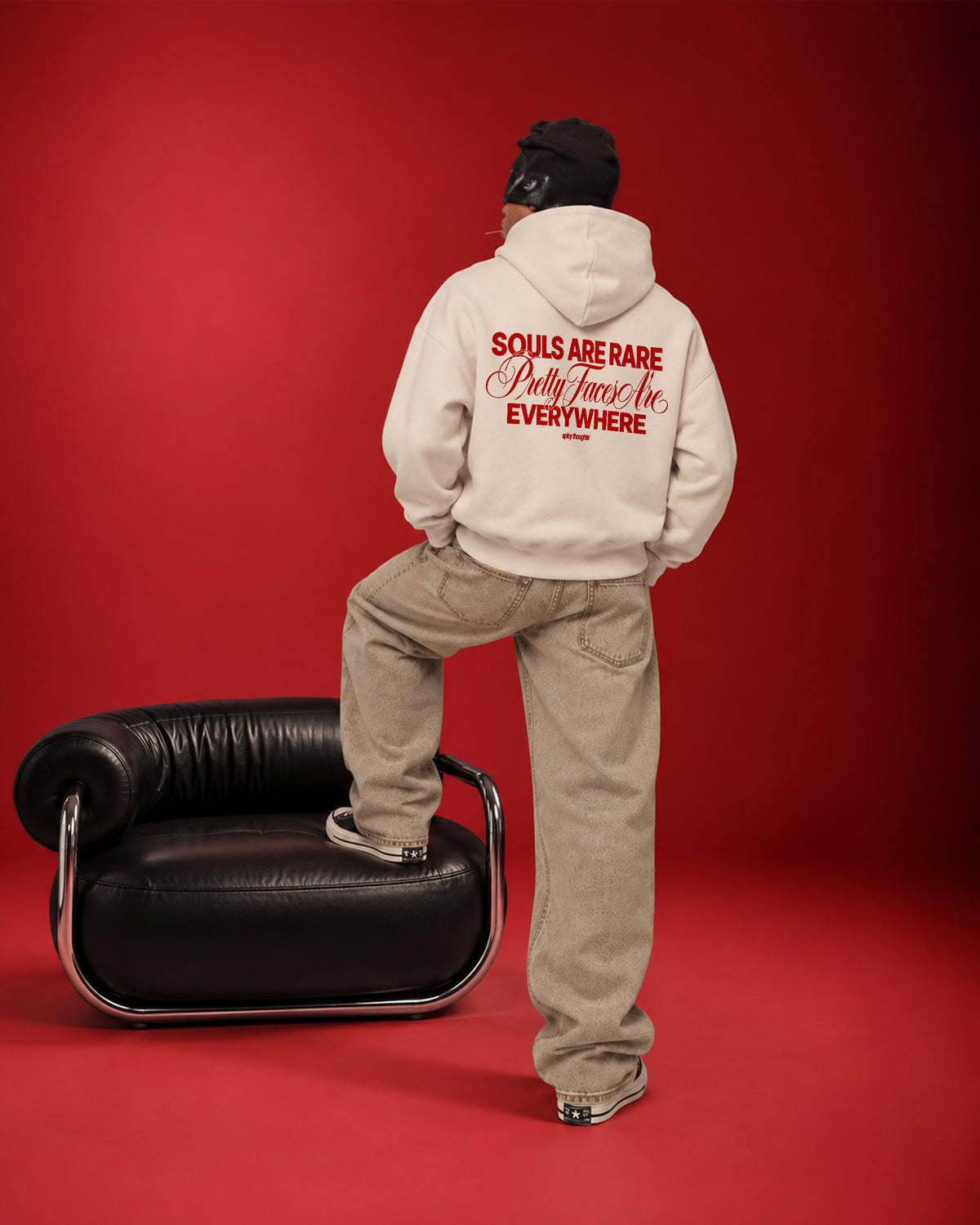 Oversized Hoodie - Good souls are rare. Pretty faces are everywhere