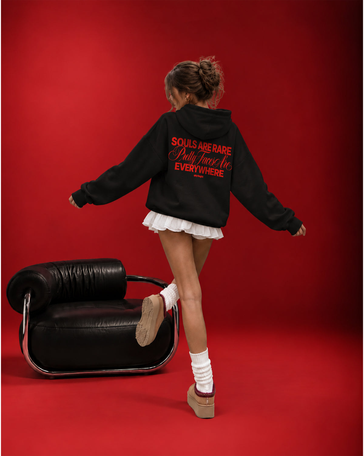 Oversized Hoodie - Good souls are rare. Pretty faces are everywhere