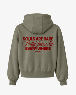 Oversized Hoodie - Good souls are rare. Pretty faces are everywhere