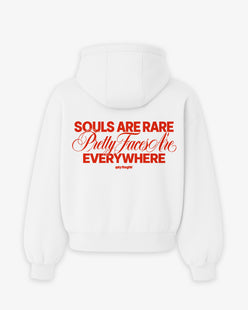Oversized Hoodie - Good souls are rare. Pretty faces are everywhere