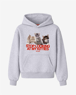 Oversized Hoodie - Stop Looking At My Kitties