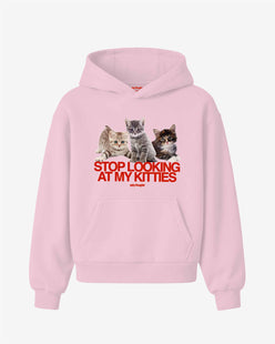 Oversized Hoodie - Stop Looking At My Kitties