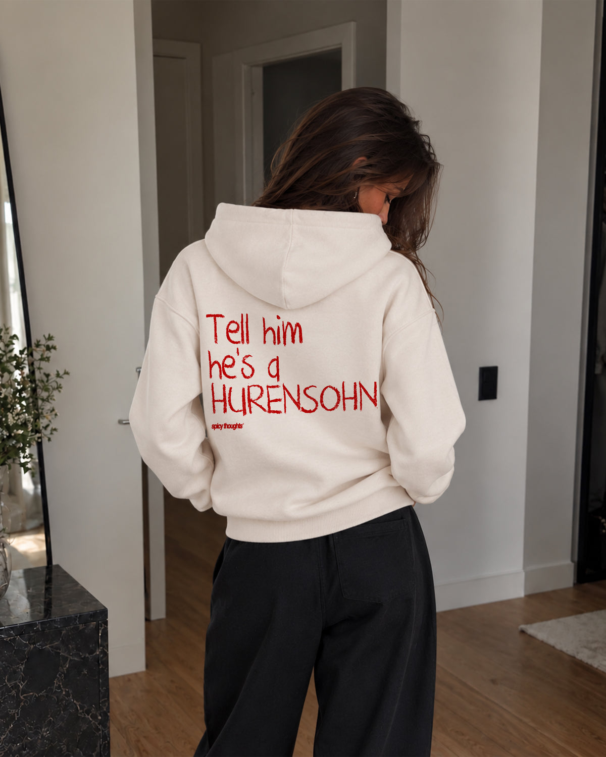 Oversized Hoodie - Tell Him He’s A Hurensohn