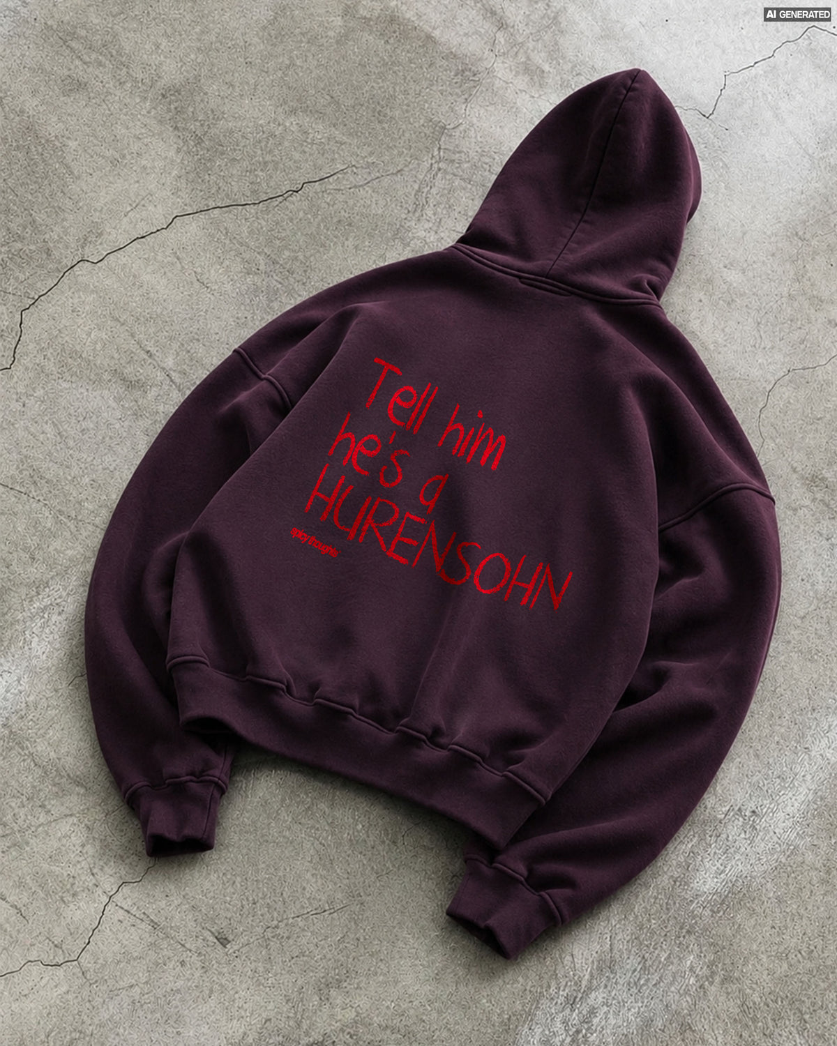 Oversized Hoodie - Tell Him He’s A Hurensohn