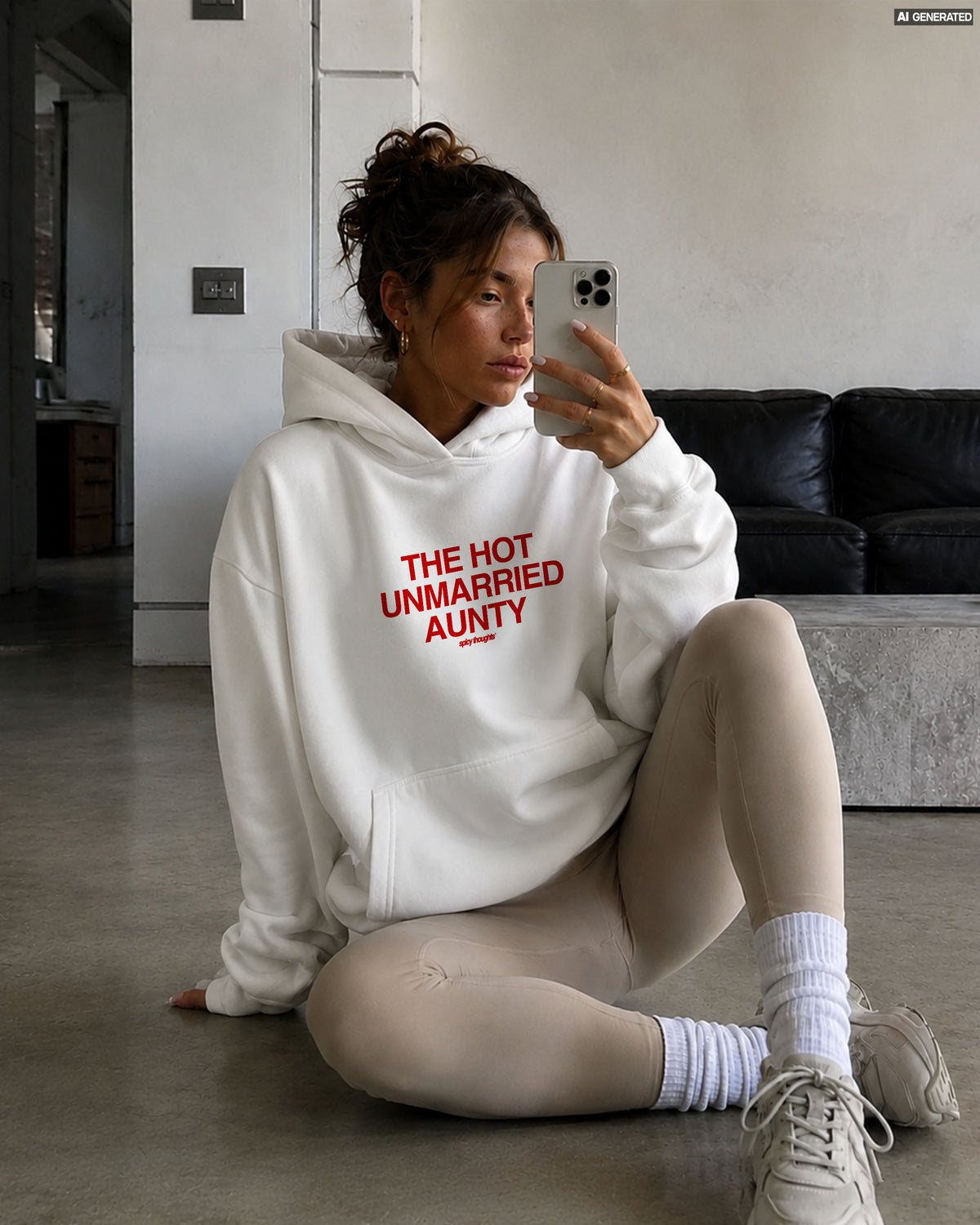 Oversized Hoodie Girls - The Hot Unmarried Aunty