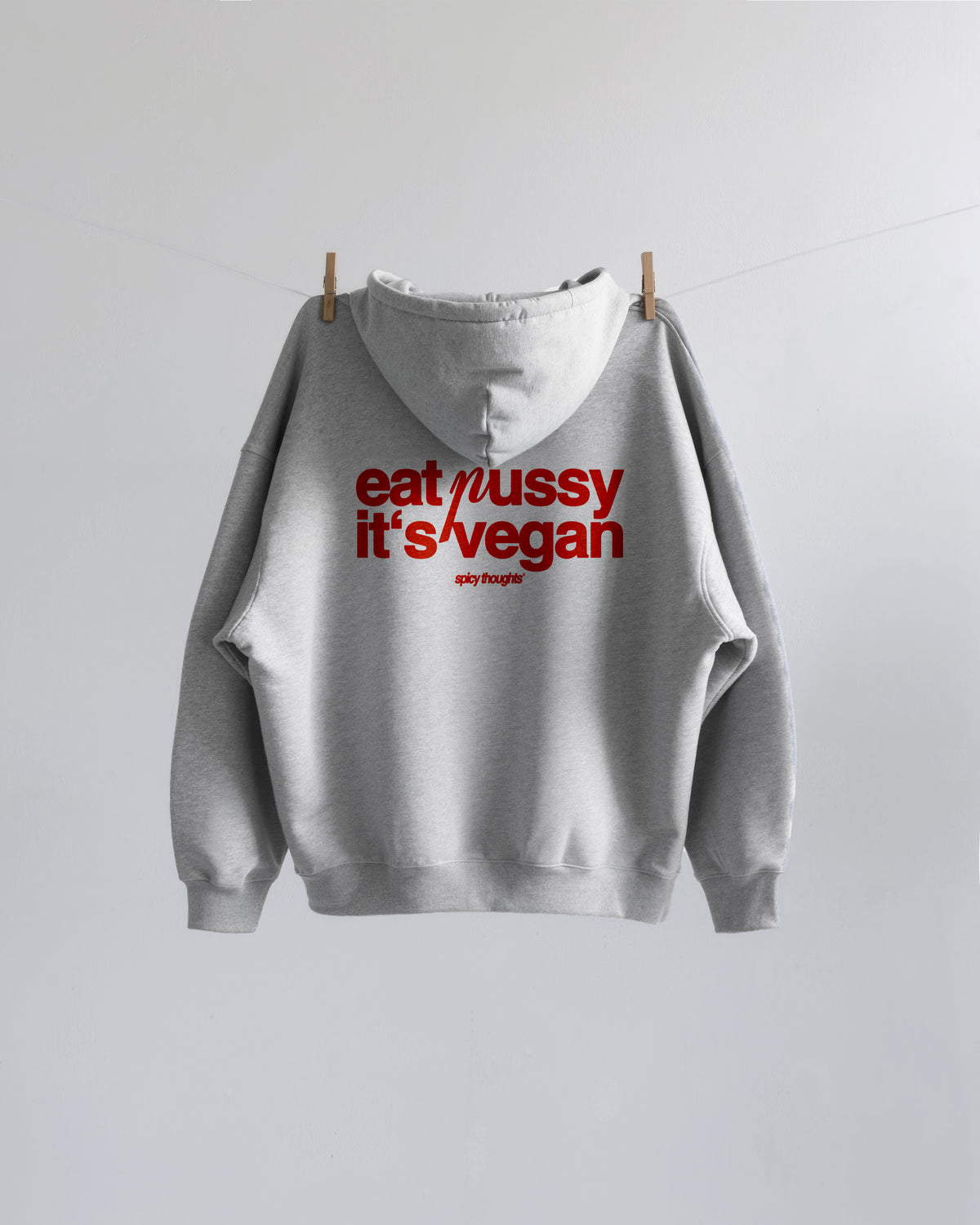 Oversized Hoodie - Eat Pussy It’s Vegan