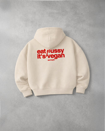 Oversized Hoodie - Eat Pussy It’s Vegan