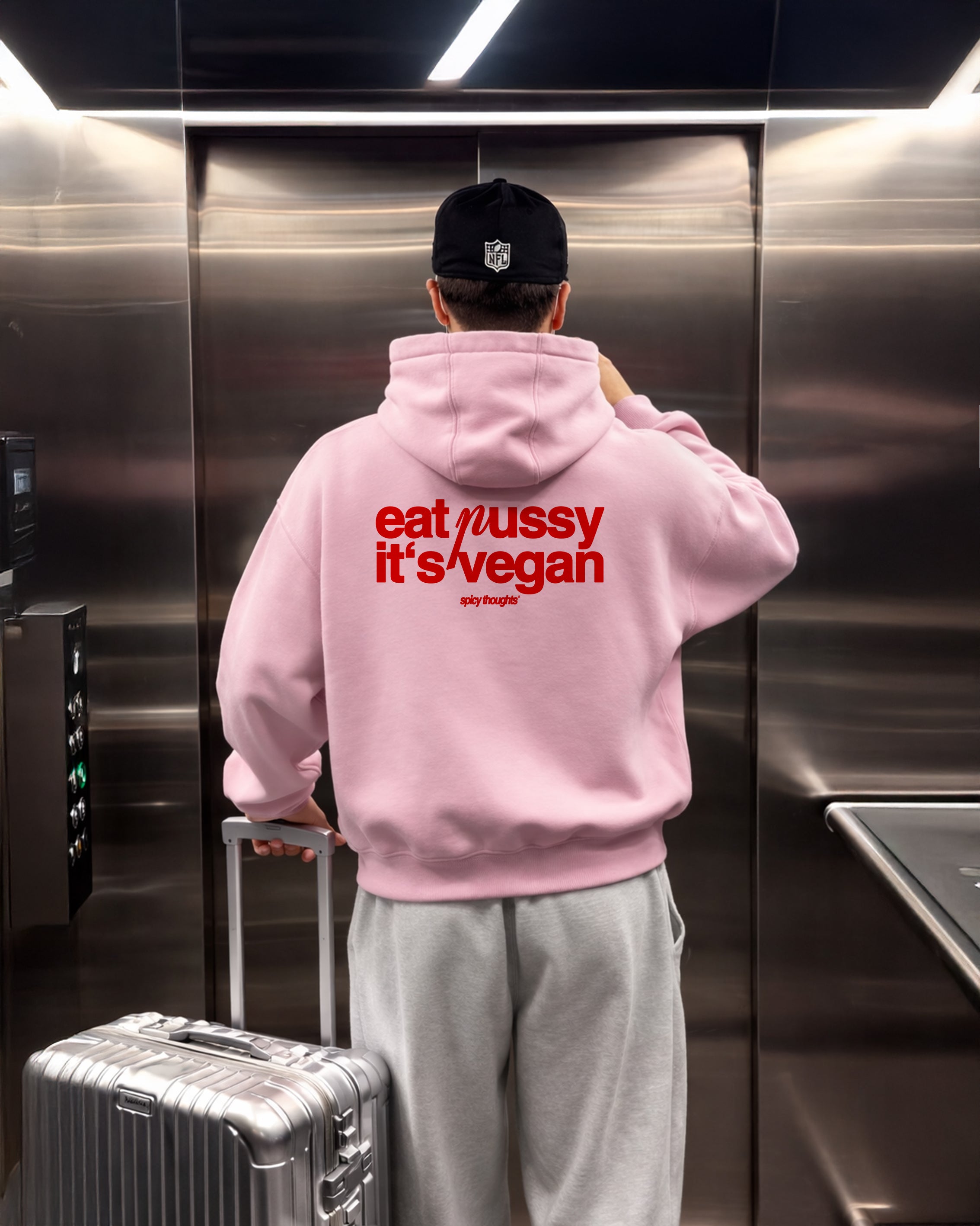 Oversized Hoodie - Eat Pussy It's Vegan – Spicy Thoughts
