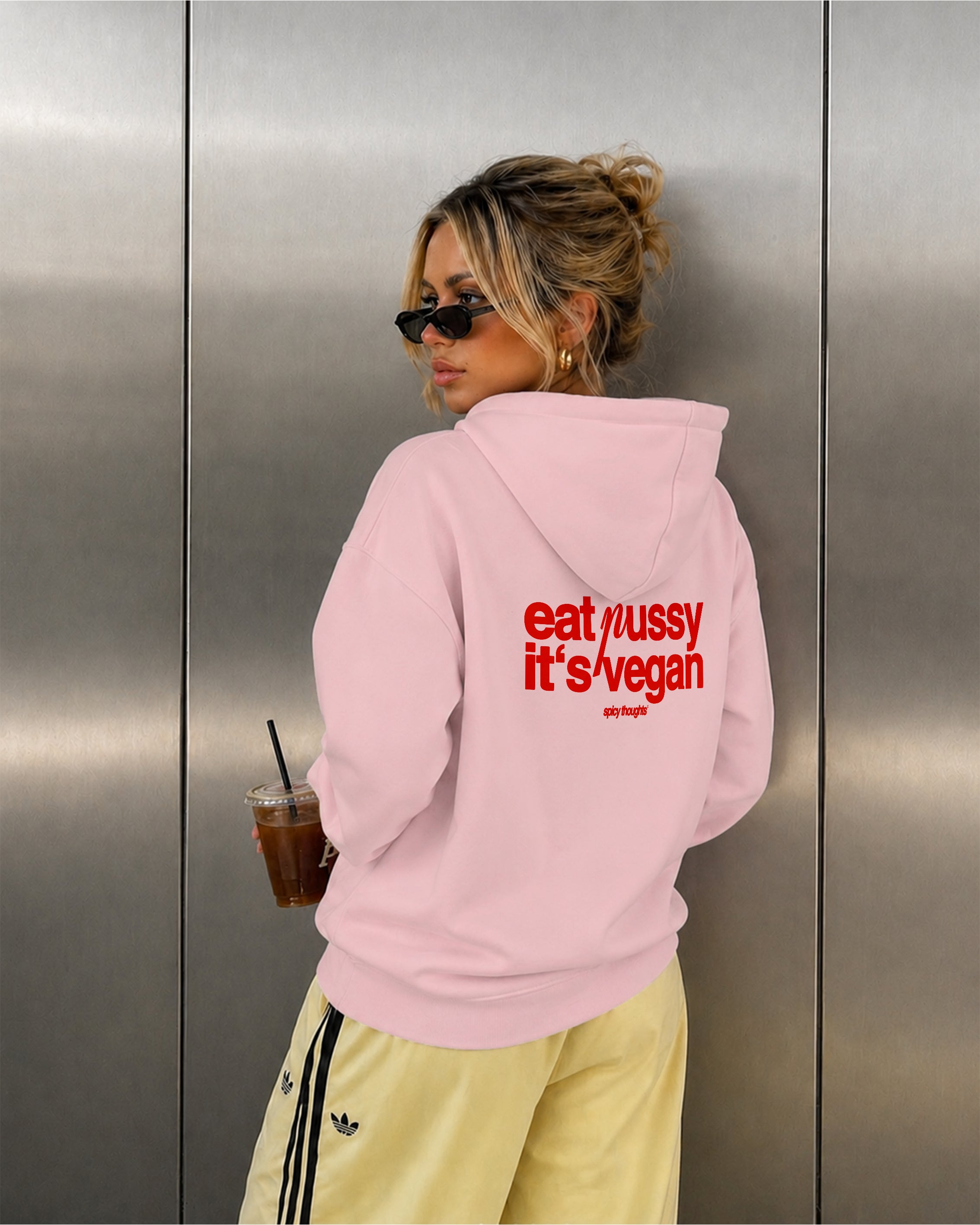 Oversized Hoodie - Eat Pussy It's Vegan – Spicy Thoughts