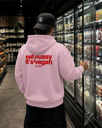 Oversized Hoodie - Eat Pussy It’s Vegan